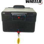 WHEELIE XT69X-S 30/40 Litre Motosiklet Arka Çanta Genişleyebilen Gümüş Su Geçirmez Tak Çıkart Özellikli ABS