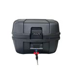 WHEELIE XT730-B 37 Litre Motosiklet Arka Çanta Siyah Su Geçirmez Tak Çıkart Özellikli ABS Top Case Üniversal