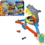 Wheels Köpek Balığını Yendiğiniz Veya Ona Yem Olduğunuz Hot Wheels City Oyuncak Araba ve Pist