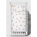 Wheeppo %100 Pamuk Ranforce Lastikli Çarşaf Seti - Teddy Park Yatak 70x130 ve 80x130 35x45