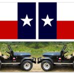 Wheezeway Teksas Bayrağı Çıkartması (7 X 4,66) l TX Bayrak Çıkartması 2 Paket İleri Ters Lone Star State Otomotiv Aksesuarları Araba Kamyon ATV RV
