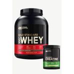 Whey Gold Standard Çikolata Aromalı 2.26kg + Kreatin 317g Kas Seti