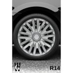 Whigor Alfa Romeo 155 14 Inç Jant Kapağı (4 Adet) Gri G111