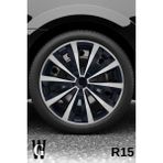 Whigor Alfa Romeo 155 15 Inç Jant Kapağı (4 Adet) Siyah Gri C106