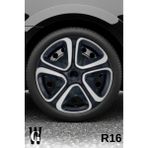 Whigor Alfa Romeo 155 16 Inç Jant Kapağı (4 Adet) Siyah Gri C103