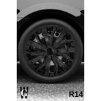 Whigor Alfa Romeo 156 14 Inç Jant Kapağı (4 Adet) Siyah S114