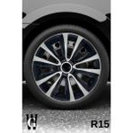 Whigor Alfa Romeo Junior Elettrica 15 Inç Jant Kapağı (4 Adet) Siyah Gri C121