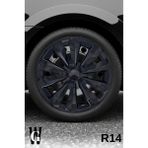 Whigor Alfa Romeo Spider 14 Inç Jant Kapağı (4 Adet) Siyah S108