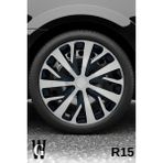 Whigor Audi A4 15 Inç Jant Kapağı (4 Adet) Siyah Gri C111
