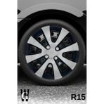Whigor Fiat Egea Cross 15 Inç Jant Kapağı (4 Adet) Siyah Gri C101