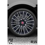 Whigor Fiat Egea Urban 15 Inç Jant Kapağı (4 Adet) Siyah Gri C119