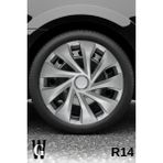 Whigor Opel Corsa 14 Inç Jant Kapağı (4 Adet) Gri G120