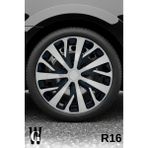 Whigor Opel Corsa 16 Inç Jant Kapağı (4 Adet) Siyah Gri C112