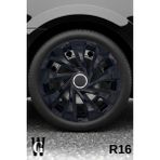 Whigor Peugeot 301 16 Inç Jant Kapağı (4 Adet) Siyah S122