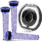 Whimsy1 Dyson V6 Elektrikli Süpürge Için Toz Haznesi Kapağı + 3 Ön Filtre Yedeği DC44 DC58 DC59 DC62 DC72 DC74 Toz Toplayıcı Kapağı (Yurt Dışından) - Yedek Parça
