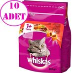 Whiskas 10x300 gr Biftekli Havuçlu Kuru Kedi Maması