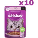 Whiskas 10x85 gr Somonlu Kedi Yaş Maması