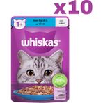 Whiskas 10x85 gr Ton Balıklı Kedi Yaş Maması