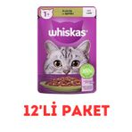 Whiskas 12x85 gr Kuzulu Poşet Yaş Kedi Maması