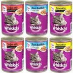 Whiskas 3 Çeşit Karışık 6 x 400 gr Yetişkin Konserve Kedi Maması