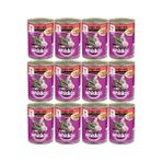 Whiskas 400 gr x 12 Biftekli Konserve Kedi Maması Ekonomik Segment İçin Yetişkin Kedilere Uygun