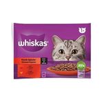 Whiskas 4x85 gr Klasik Öğünler Sığırlı Tavuklu Yetişkin Yaş Kedi Maması