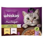 Whiskas 4x85 gr Pure Delight Jöle İçinde Tavuklu Somonlu Kedi Maması