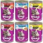 Whiskas 6x400 gr 2 Biftek+2 Tavuk+2 Ton Balık Kedi Maması