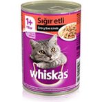Whiskas Biftekli Premium Yetişkin Kedi Konservesi 400 gr Lezzetli Mama Segmenti