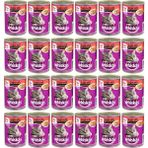 Whiskas Biftekli (Sığır) Süper Premium Kedi Maması 400 gr 24'lü Lezzetli Konserve