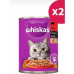 Whiskas Kedi Maması Konserve Biftekli 400 gr 2 Adet