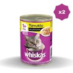 Whiskas Kedi Maması Tavuklu Kıymalı 400 Gr - (2 Adet)