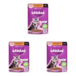 Whiskas Kümes Hayvanlı Yavru Kedi Yaş Mama 85 G Tekli Paket 3lü paket