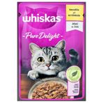 Whiskas Pouch Pure Delight Jöle İçinde Tavuklu 85 gr 28'li Paket Yetişkin Kedi Konservesi