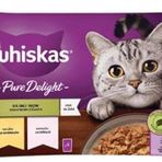 Whiskas Pouch Pure Delight Jöle İçinde Tavuklu ve Somonlu 4x85 gr Yetişkin Kedi Konservesi