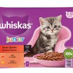 Whiskas Pouch Sos İçinde Sığırlı ve Tavuklu Yetişkin 4x85 gr Kedi Konservesi