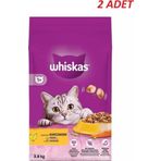 Whiskas Tavuklu Ve Sebzeli Yetişkin Kedi Maması 3.8 Kg*2 Adet