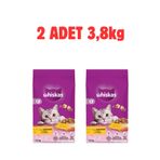 Whiskas Tavuklu Yetişkin 2x3,8 kg Kuru Kedi Maması