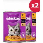 Whiskas Tavuklu Yetişkin Konserve Kedi Maması 400 gr x 2 Adet