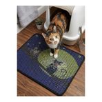 Whisker Kedi Desenli Tuvalet Önü Paspası 60x45