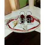 Whisper Metal Gümüş Söz Tepsisi Beyaz