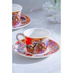Whısper Tek Kişilik Çay Fincanı Desen2 - Renkli