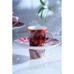 Whisper Tek Kişilik Türk Kahvesi Fincanı Desen2 - Renkli