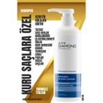 White Diamond Kuru ve Yıpranmış Saçlar İçin 500 ml Nemlendirici Yumuşatıcı Canlandırıcı Saç Bakım Şampuanı