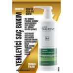White Diamond Yenileyici Vegan Paraben Sles Sls Gluten ve Tuz İçermez 500 ml Saç Bakım Şampuanı