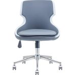 White Furniture Donna Ofis Çalışma Sandalyesi - Gri - Beyaz