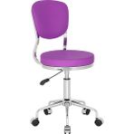 White Furniture Obje Küçük Ofis Çalışma Sandalyesi - Pembe