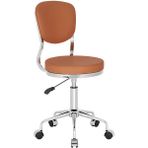 White Furniture Obje Küçük Ofis Çalışma Sandalyesi - Turuncu