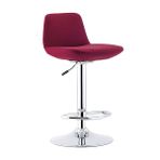 White Furniture Sive Bar Sandalye - Bordo