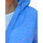 White Guard Mavi Kapüşonlu Tek Kullanımlık Iş Tulumu – 100 Lü Pakette - Gök Mavisi - 2XL